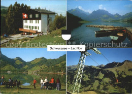 11862409 Lac Noir Schwarzsee FR Haus Der Jugend Seepartie Sessellift Fribourg - Altri & Non Classificati