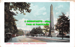 R501396 London. Cleopatras Needle. Thames Embankment. 1907 - Other & Unclassified