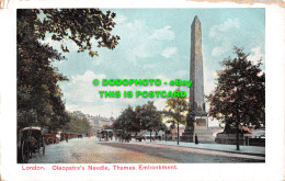 R501396 London. Cleopatras Needle. Thames Embankment. 1907 - Andere & Zonder Classificatie