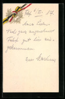 AK Schleifenbänder Mit Den Farben Vom Zweibund  - Guerre 1914-18