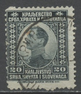 Yougoslavie - Jugoslawien - Yugoslavia 1921 Y&T N°133 - Michel N°149 (o) - 20p Prince Alexandre - Usados
