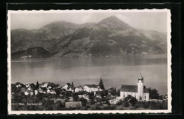 AK Beckenried, Ortsansicht Am See Aus Der Vogelschau  - Beckenried