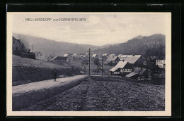 AK Neu-Jonsdorf, Gesamtansicht Mit Nonnenfelsen  - Jonsdorf