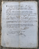 Année 1790 Document à Identifier à Déchiffrer Fait à SALINS ( Salins Les Bains 39 Jura ) - Historische Documenten