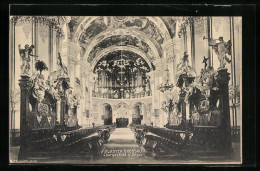 AK Grüssau, Chorgestühl Und Orgel In Der Cistercienser-Klosterkirche  - Schlesien