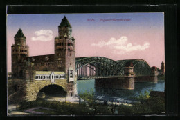 AK Köln A. Rh., Hohenzollernbrücke  - Koeln