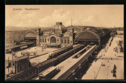 AK Dresden, Blick Auf Den Hauptbahnhof  - Dresden