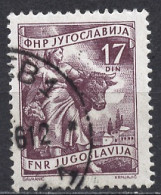 Yougoslavie - Jugoslawien - Yugoslavia 1953 Y&T N°606A - Michel N°760 (o) - 17d élevage - Usati