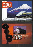 DOMINICA 2004 TRAINS YVERT N°B492/493 NEUF MNH** - Treinen