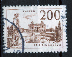 Yougoslavie - Jugoslawien - Yugoslavia 1958 Y&T N°768 - Michel N°866 (o) - 200d Zagreb - Gebruikt