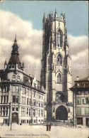 11757369 Fribourg FR Cathedrale Et Banque D Etat Fribourg - Altri & Non Classificati