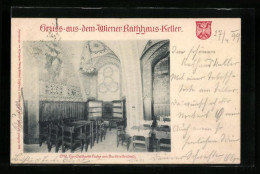 AK Wien, Gasthaus Rathaus-Keller, Herr Neidhardt Fuchs Von Burtbreitenbach  - Andere & Zonder Classificatie