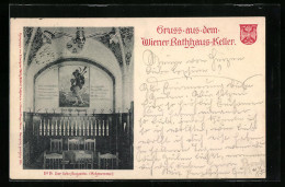 AK Wien, Gasthaus Rathaus-Keller, Der Liebe Augustin Schwemme  - Andere & Zonder Classificatie