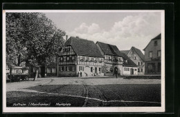 AK Hofheim /Mainfranken, Marktplatz Mit Geschäften  - Autres & Non Classés