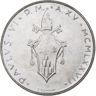 Vatican, Paul VI, 100 Lire, 1977 - Anno XV, Rome, Acier Inoxydable, SPL+, KM:122 - Vaticano