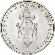 Vatican, Paul VI, 500 Lire, 1977 - Anno XV, Rome, Argent, SPL+, KM:132 - Vatikan