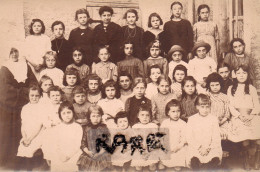 CARTE PHOTO,23,CREUSE,FELLETIN,1906,FILLE,ENFANTS,CLASSE,RARE - Felletin