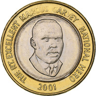 Jamaïque, 20 Dollars, Marcus Garvey, 2001, Bimétallique, SPL+, KM:182 - Jamaique