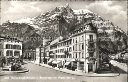 11751189 Glarus GL Bahnhof Und Bergstrasse Mit Wiggis Glarus - Andere & Zonder Classificatie