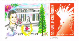 Nouvelle Caledonie New Caledonia Timbre A Moi Personnalise Prive 50 Ans College Mariotti Timbre VARIETE Chang FIN Neuf - Unused Stamps