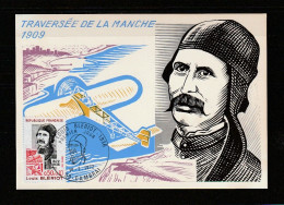 " LOUIS BLERIOT " Sur Carte Maximum De 1972. AUBENTON. N° YT 1709. Parfait état CM à Saisir !!! - Avions