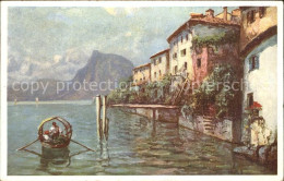 11742849 Gandria Lago Di Lugano Motivo Del Pittore Usadel Gandria - Sonstige & Ohne Zuordnung