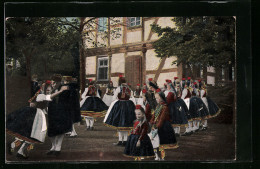 AK Hessische Trachten, Original Schwälmer Tanz  - Costumes