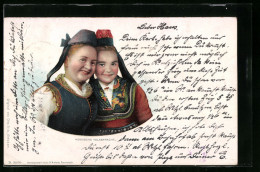 AK Zwei Frauen In Hessischer Volkstracht  - Kostums