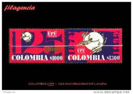 AMERICA. COLOMBIA MINT. 1999 125 ANIVERSARIO DE LA UNION POSTAL UNIVERSAL - Colombie