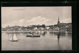 AK Sonderburg, Uferpartie Mit Kirche  - Denmark