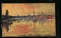 AK Sonderburg /Schleswig, Uferpartie Mit Kirche  - Danemark