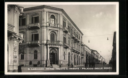 Cartolina Lanciano, Corso Trento E Trieste, Palazzo Delle Poste  - Autres & Non Classés