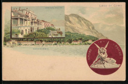 Lithographie Cadenabbia, Grand Hotel Belle Vu, Lago Di Como  - Como