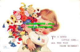R502404 To A Good Little Girl All The Way From Mummie. Valentine. Mabel. Lucie A - Monde