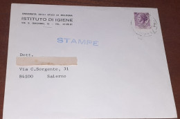 Busta Lire 25 - Università Degli Studi Di Bologna - Istituto Di Igiene - 1971-80: Storia Postale
