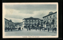 Cartolina Cosenza, Piazza XX Settembre  - Cosenza