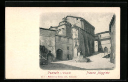 Cartolina Panicale /Perugia, Piazza Maggiore  - Perugia