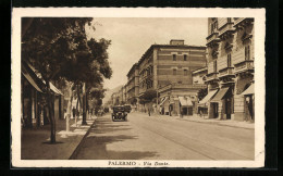 Cartolina Palermo, Via Dante  - Palermo