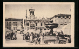 Cartolina Udine, Piazza Del Mercato Nuove  - Udine