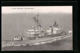 AK USS Myles C. Fox DD-829  - Oorlog