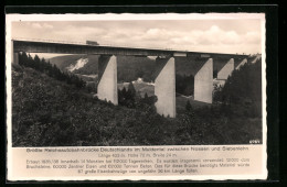 AK Grösste Reichsautobahnbrücke Deutschlands I. Muldental  - Autres & Non Classés