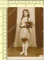 REAL PHOTO Pretty Kid Girl With Long Hair, PORTRAIT Fillette Cheveux Longs  Beograd Vintage ORIGINAL - Personnes Anonymes