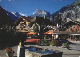 11715489 Kandersteg BE Dorfstrasse Brunnen Gaellihorn Kandersteg - Autres & Non Classés