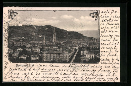 AK Freiburg I. B., Teilansicht Mit Kirche  - Freiburg I. Br.