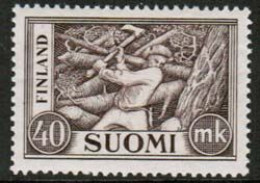1952 Finland, Wood Cutter ** - Ongebruikt