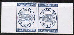 1956 Finland, Finlandia 56 Exhibition Pair MNH. - Unused Stamps