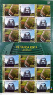 Indonesia Indonesie 2024 Stamp Full Sheet Land Mark Penanda Kota New - Indonesië