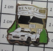 912B Pin's Pins / Beau Et Rare / AUTOMOBILES / RENAULT VENTES AU PERSONNEL CHATeaU CABRIOLET - Renault