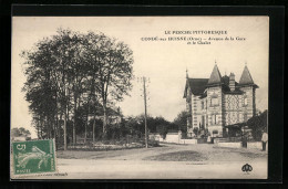 CPA Condé-sur-Huisne, Avenue De La Gare Et Le Chalet  - Sonstige & Ohne Zuordnung