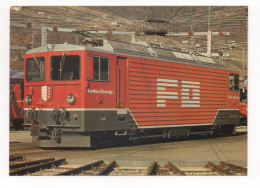 CHEMIN DE FER FURKA -LOCOMOTIVE Ge 4/4 III 81 POUR TRAINS D'AUTOMOBILES PAR LE TUNNEL DE FURKA - Trains